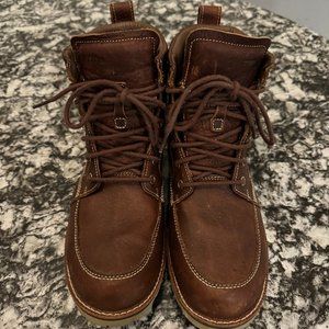 Mens size 9M LL Bean Waterproof Brown Leather Boots